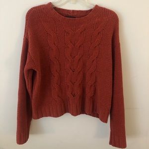 AE rust sweater